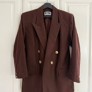 Diva Chocolate Brown Blazer